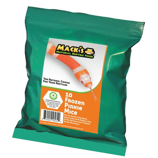 Mack's Natural Reptile Food Pinkie Mouse 10 Ct.