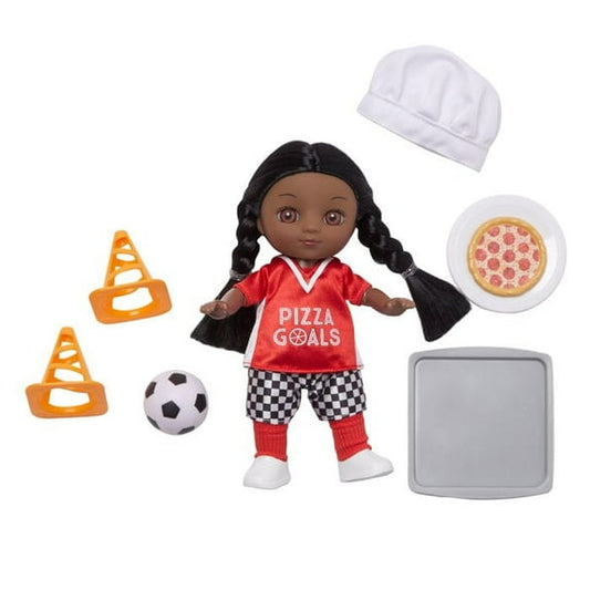 Madame Alexander It's All Me!¨ 8-Inch Doll, Soccer + Chef Dark Skin Tone/Brown Eyes/Black Hair