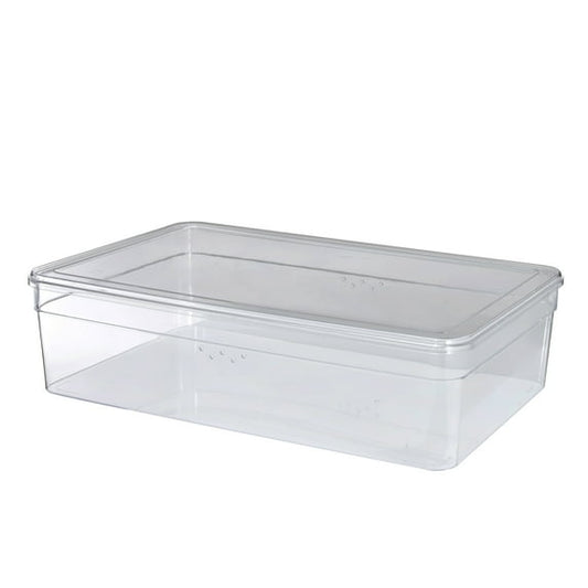 Mainstays Clear Plastic Glossy Boot Box with Lid for Adult