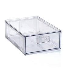 Mainstays Clear Glossy Plastic Pull-Out Closet Drawer Small Size, Adult Size 
