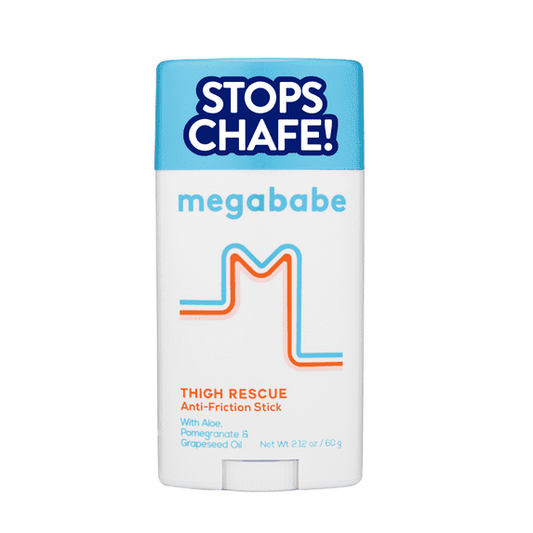 Megababe Thigh Rescue Anti-Chafe Stick, Prevents Skin Chafe & Irritation, 2.12 oz