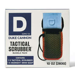 Duke Cannon Midnight Swim Bar Soap & Tactical Scrubber Bundle Pack