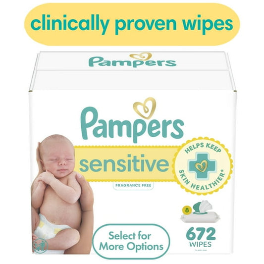 Pampers Sensitive Baby Wipes 8-Pack 672 Wipes