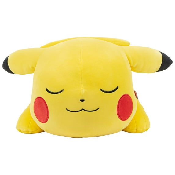 Pokemon 18Ó Plush Sleeping Pikachu - Cuddly- Must Have for PokŽmon Fans- Plush for Traveling, Car Rides