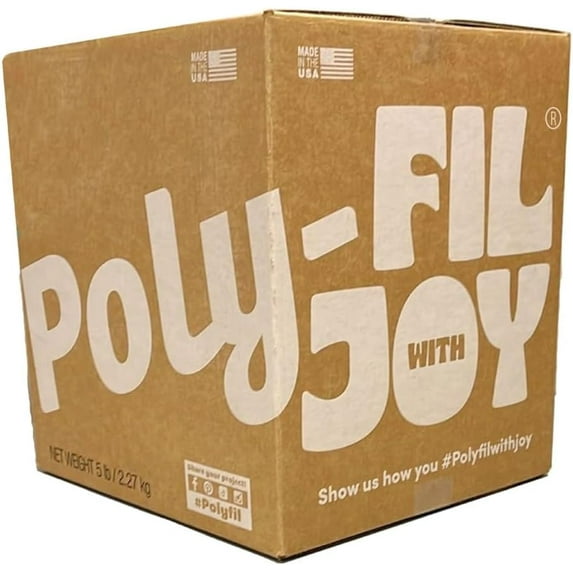 Poly-Fil¨ Premium Polyester Fiber Fill by Fairfield, 5 Pound Box