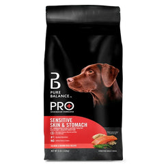 Pure Balance Pro+ Sensitive Skin & Stomach Dog Food, Salmon & Rice Recipe, 8 lb Bag