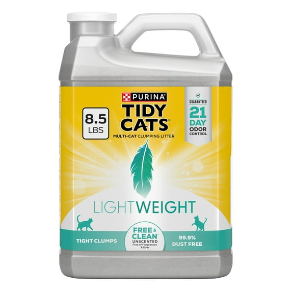 Purina Tidy Cats LightWeight?Free and Clean Unscented Clumping Cat Litter