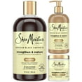 SheaMoisture Shampoo and Conditioner 13 oz ea + Leave in Conditioner 20oz Jamaican Black Castor Oil