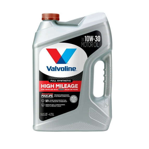 Valvoline Full Synthetic High Mileage MaxLife 10W-30 Motor Oil 5 QT