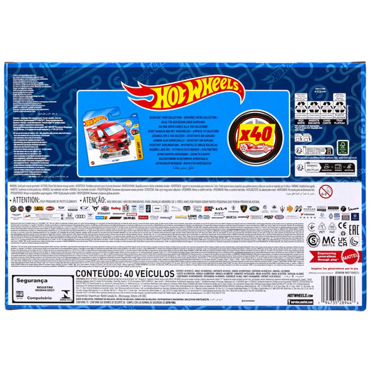 Hot Wheels 40 Pack, Set of 40 1:64 Scale Toy Race Cars, Rescue Vehicles or Trucks (Styles May Vary)