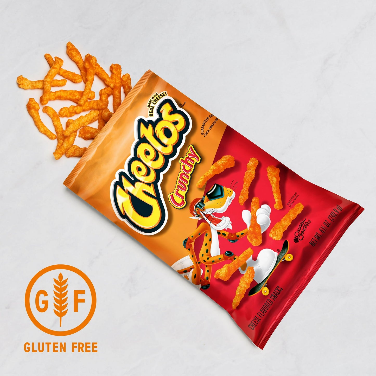 Cheetos Crunchy Cheese Flavored Snacks, 1oz Bags (40 Pack)