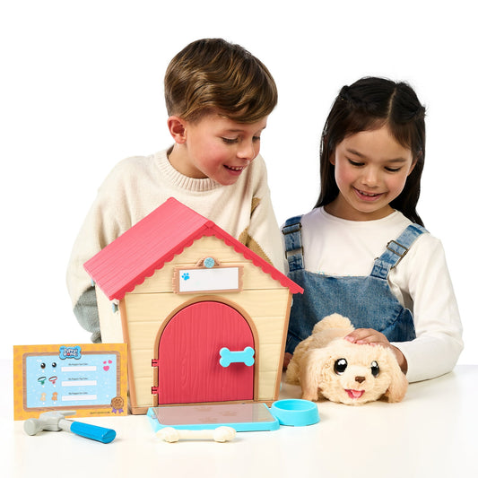 Little Live Pets My Puppy's Home Interactive Puppy and Kennel, 25+ Sounds and Reactions, Ages 5+