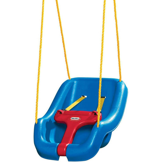 Little Tikes 2-in-1 Snug and Secure Swing, High Back Swing, Blue