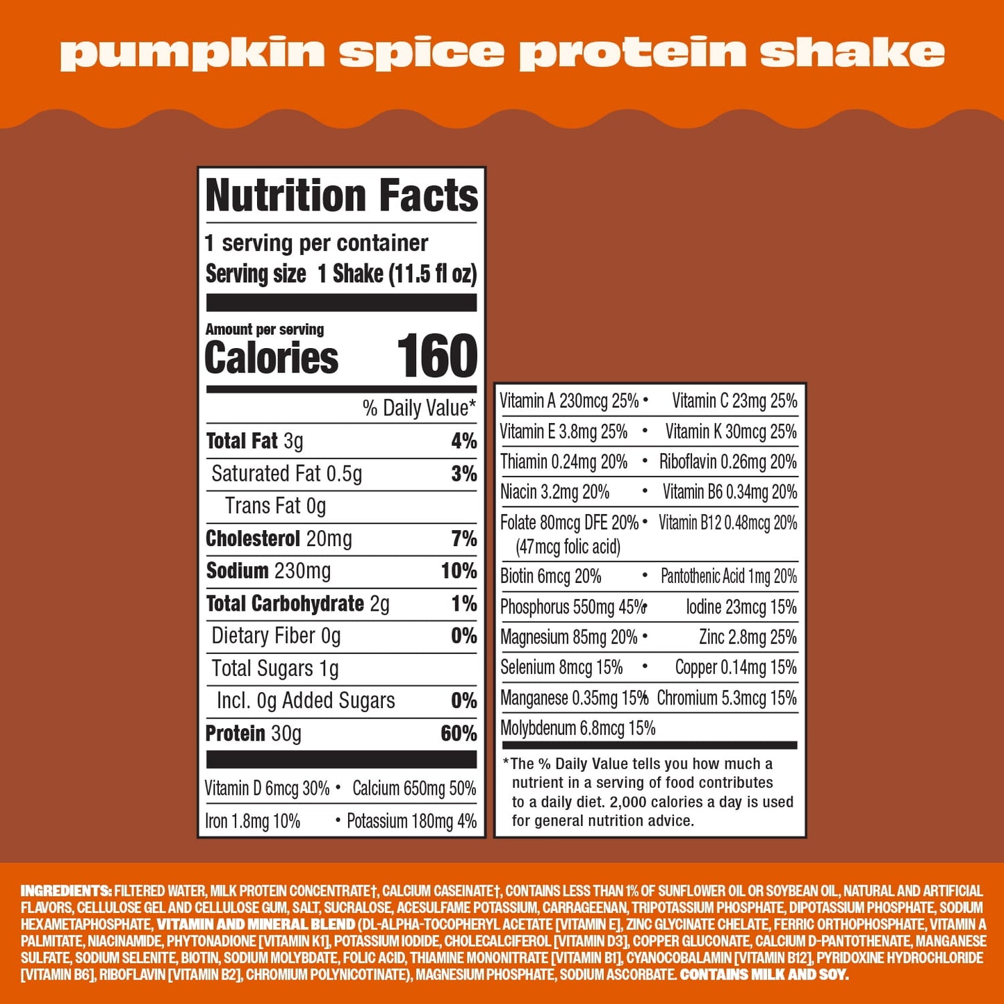 Premier Protein Shake, Pumpkin Spice, Limited Time, 30g Protein, 11.5 fl oz, 12 Ct