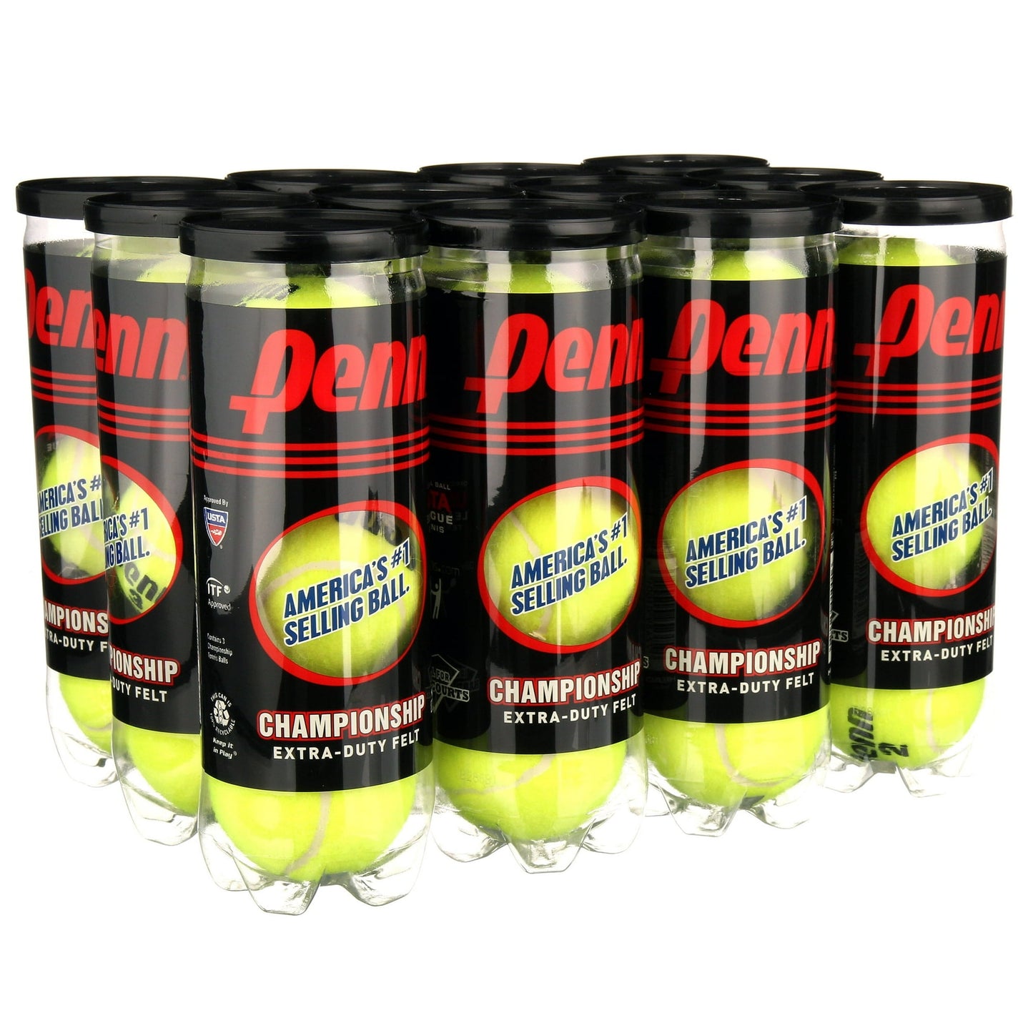 Penn Championship Extra Duty Tennis Balls (12 Cans, 36 Balls)
