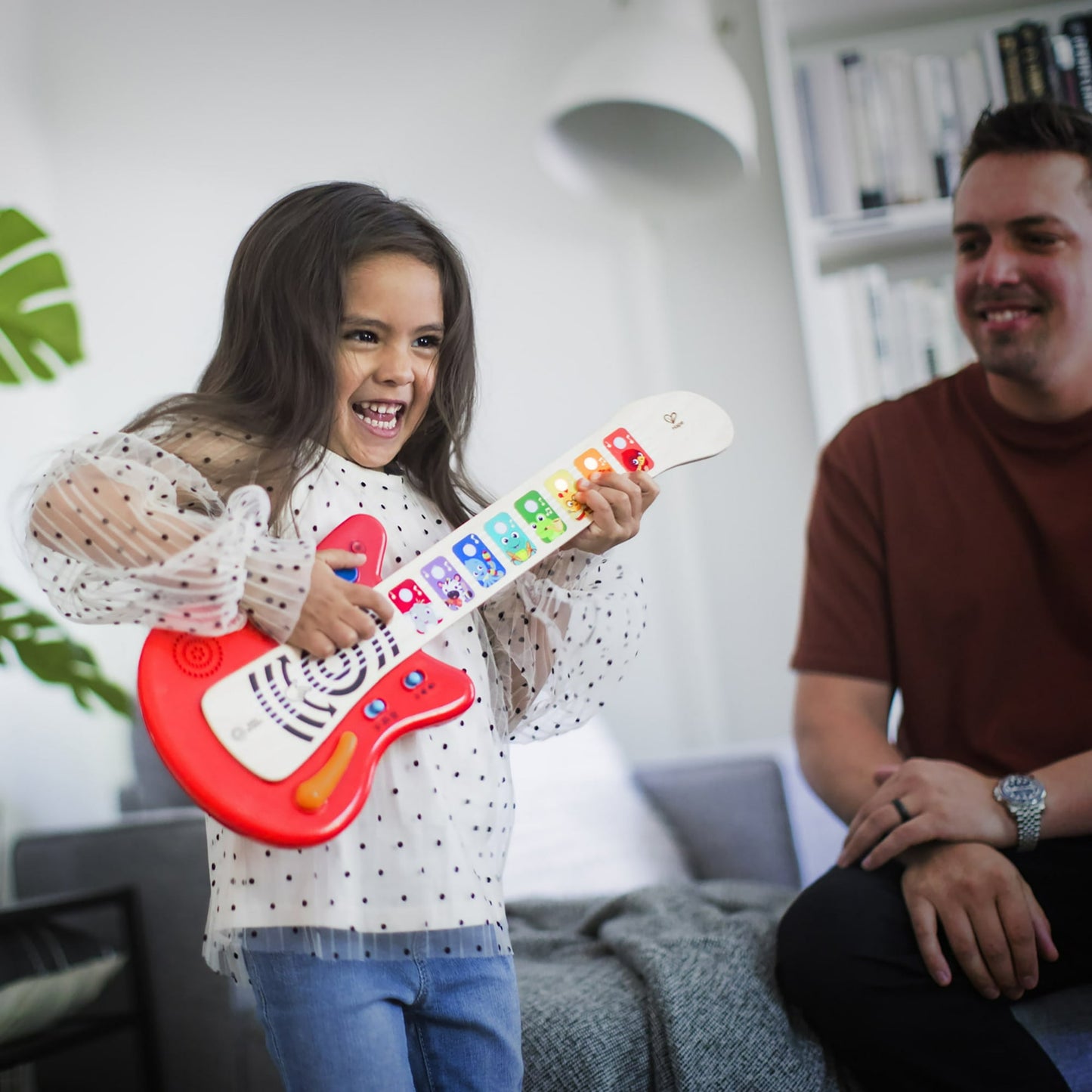 Baby Einstein Together in Tune Guitar_ Wireless Wooden Musical Toddler Toy, Magic Touch, Age 6 months+