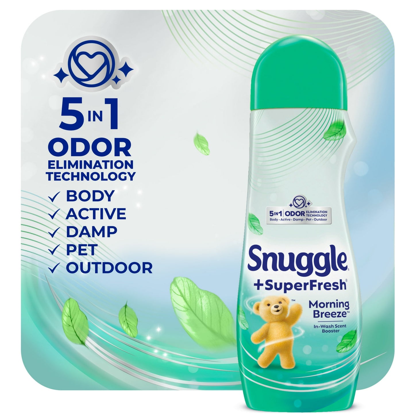 (4 pack) Snuggle SuperFresh In Wash Scent Booster, Original, 21 Ounce