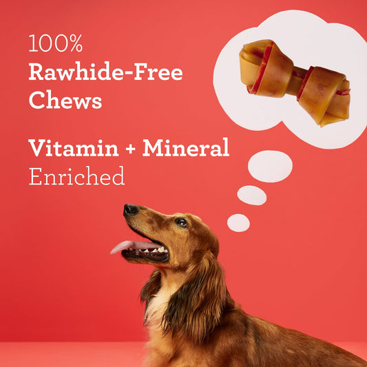 DreamBone Peanut Butter Flavored Rawhide-Free Dog Chews, Mini, 45.2 Oz. (80 Count)