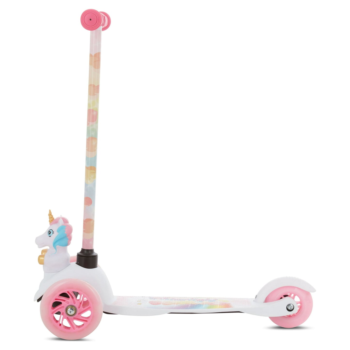 Sakar Unicorn Ride-N-Glide Buddies 3D Toddler Scooter, 3 Wheel Scooter for Kids Ages 3+, White
